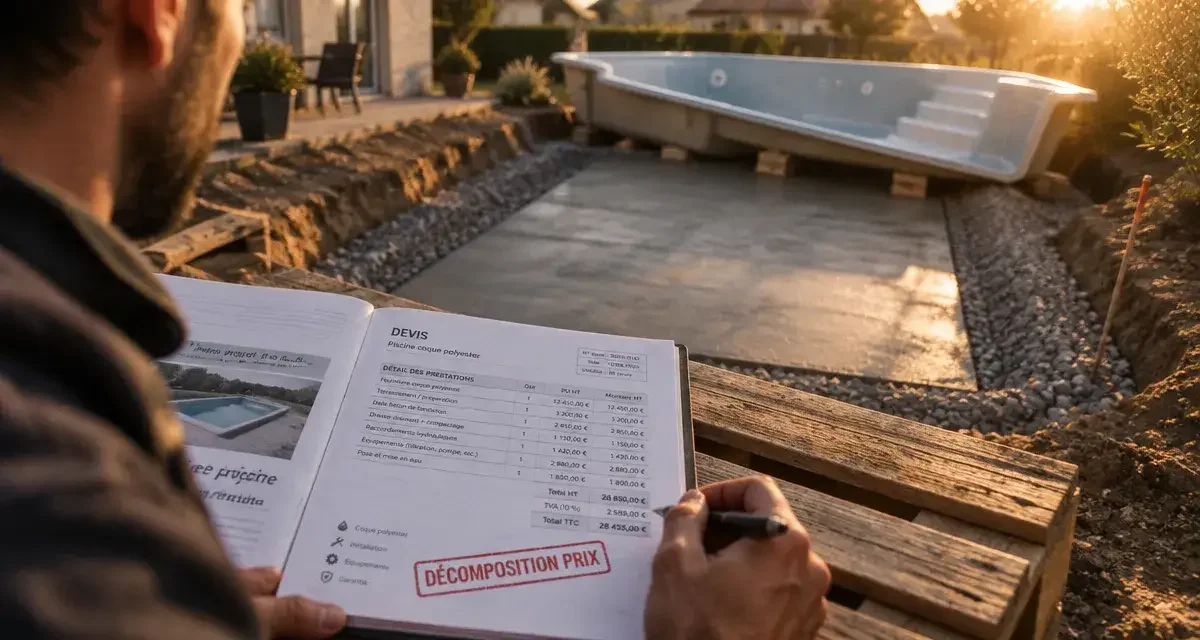 Piscine coque : le vrai prix d'une installation sans mauvaises surprises