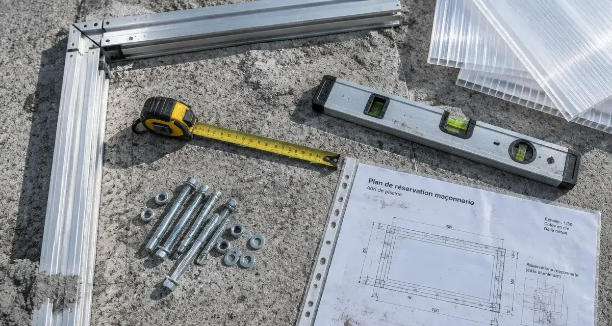 Abri de piscine : pourquoi l'auto-construction totale est un piège technique